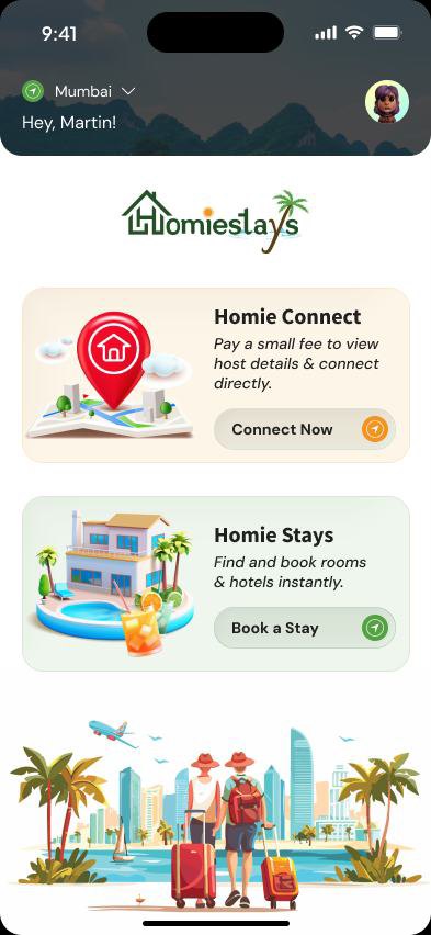Homiestay screen